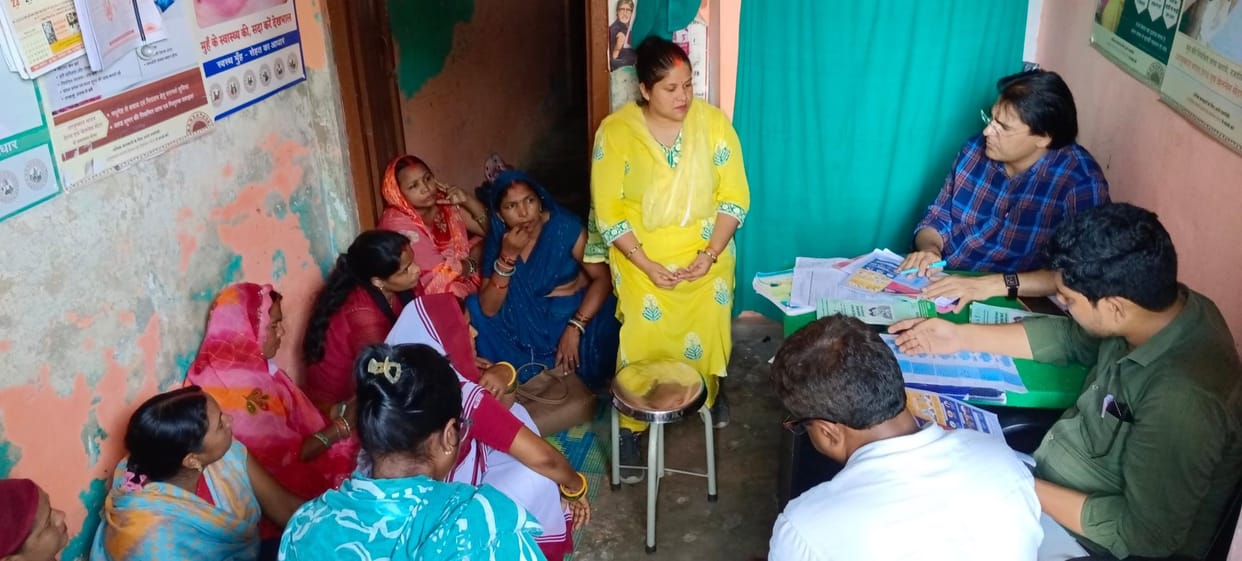 Along with household survey, create awareness about communicable diseases