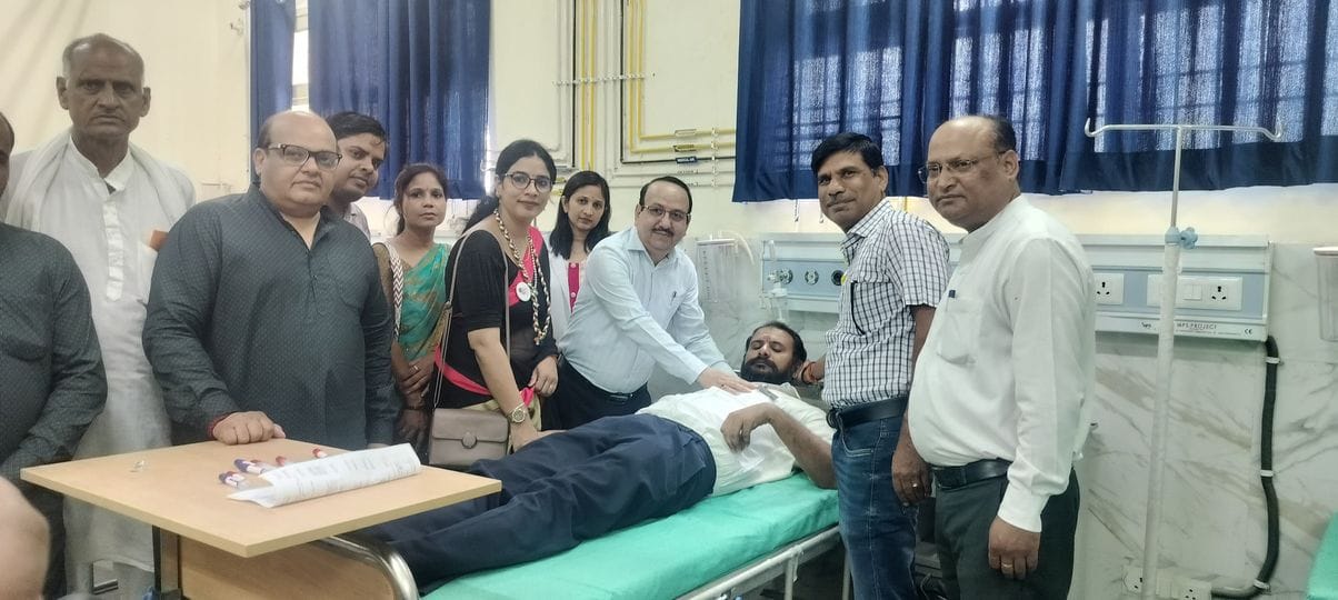 38 youths donated blood in the camp