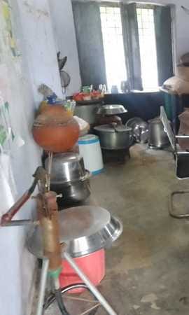 76 children of 5 classes are studying in one room, mid day meal is also being prepared there