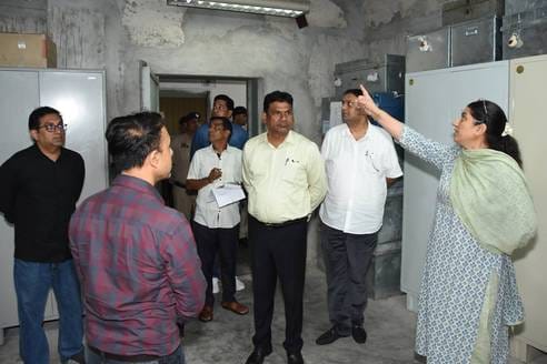 9500 candidates will appear for the exam in one shift at 38 centres in the district