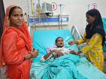 After 29 days, the unknown person admitted in the ICU of the district hospital found his family