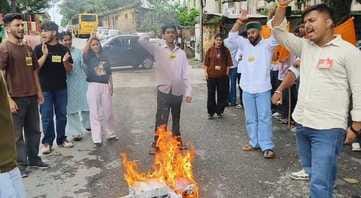 abvp pradarshan in nahan