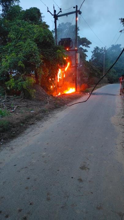 Burnt transformer in Sathara, power supply disrupted