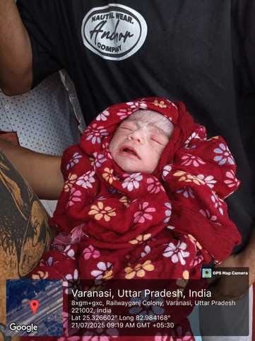 women passenger given birth to baby