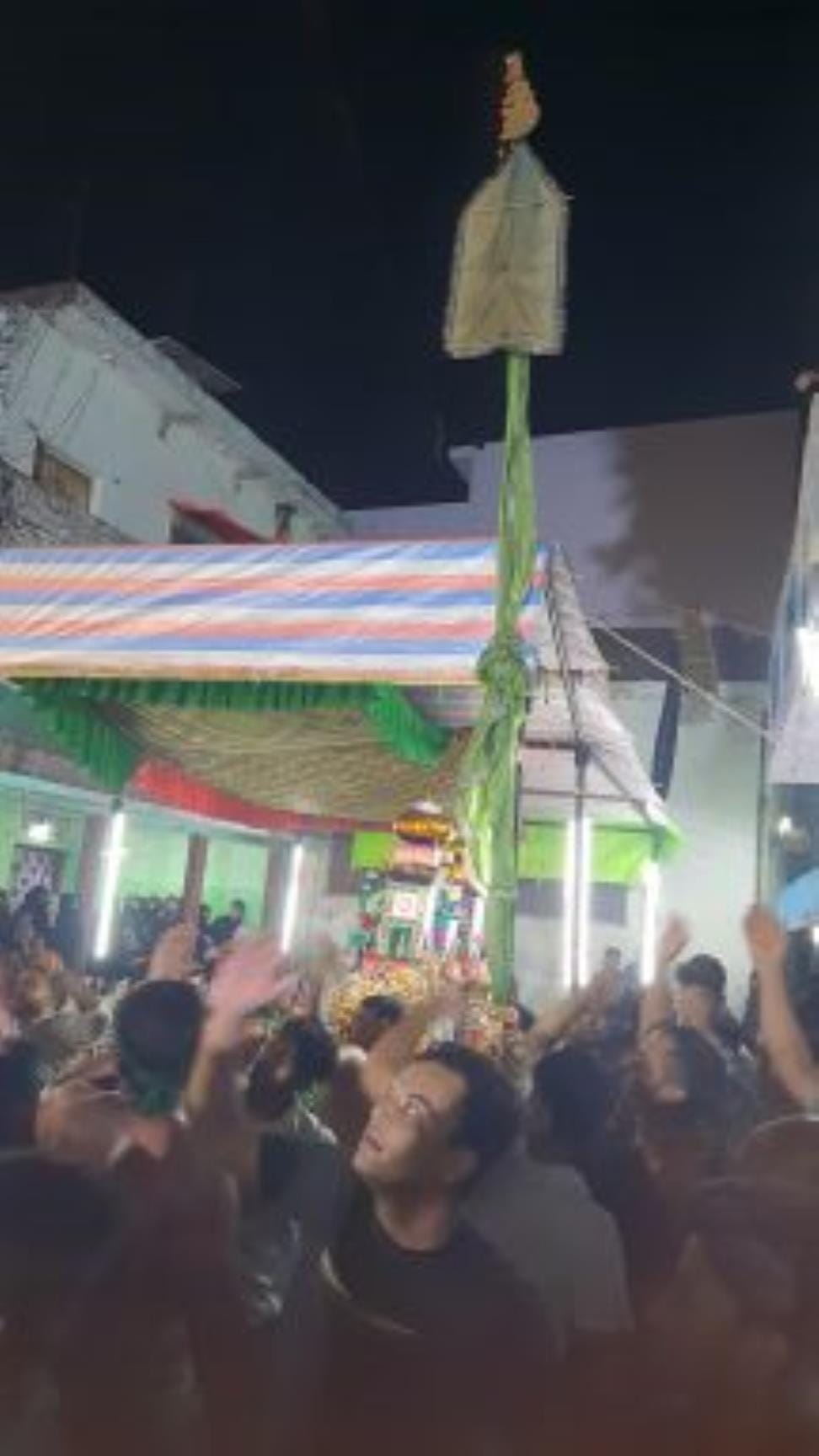 Alam Taboot procession taken out on the martyrdom day of Imam Sajjad