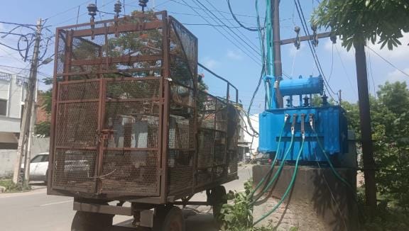 Additional transformer installed to provide relief from power cuts