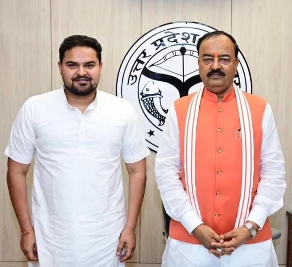 Pratik Bhushan met Deputy Chief Minister Keshav