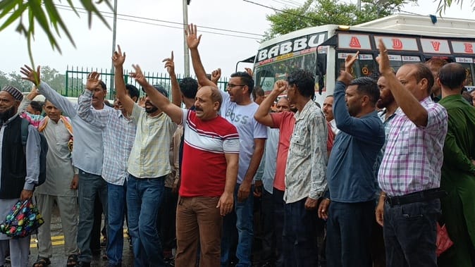 Reasi, Jal Shakti department, Held Protest March