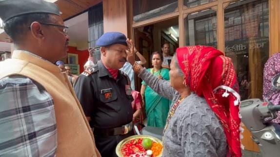 Subedar Balwant will first serve his country and now repay his debt to the soil of his village