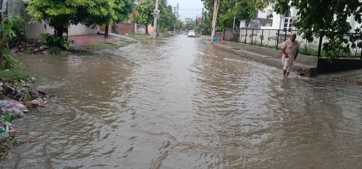 The rain in the district brought relief to the common people from the humid heat