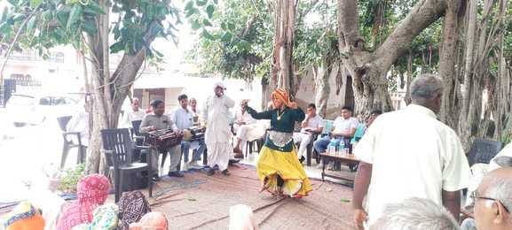 The importance of ponds was explained through drama in Gahli