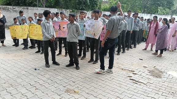 A public awareness rally was taken out in village Nahar