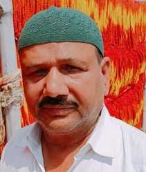 Saffron gamchhas of Kanwadis are being decorated by the hands of Muslim artisans
