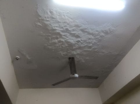 Plaster fell from the ceiling of Ward 3 of PGI for the second time in 34 days