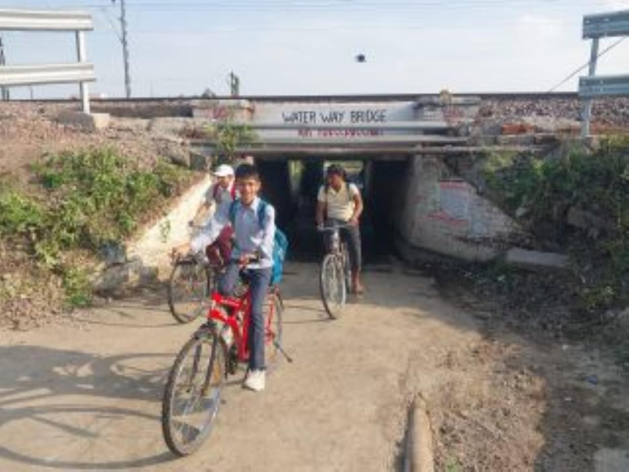 Traffic started from the old underpass