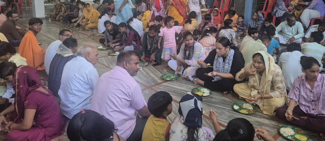 Shiv Mahapuran Katha concludes with a huge feast