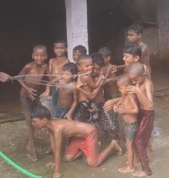 Children played 'Kal-Kalauti' to get rain