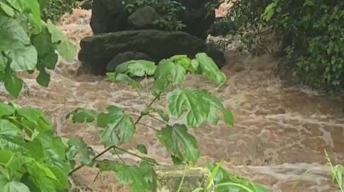 Water started flowing again in the dry drains, heavy rain brought back childhood memories