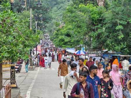 श्री सांवलियाजी मंदिर एवं चित्तौड़ दुर्ग पर उमड़ी भीड़