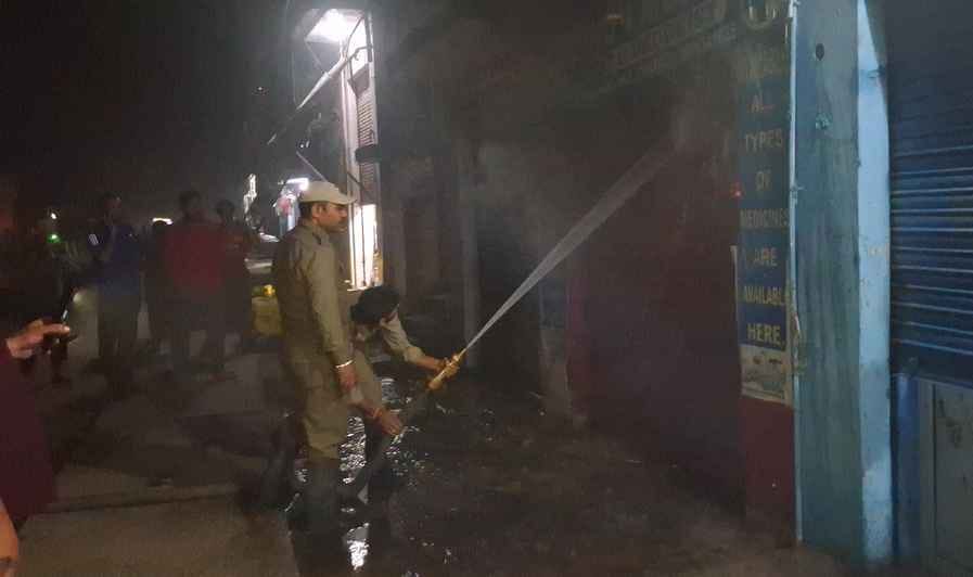 heeranagar news, fire news
