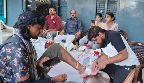 Health services provided to 1000 Kanwariyas in the camp