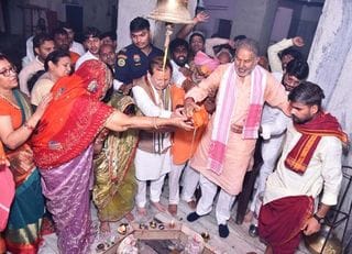 Jalabhishek was done on Shivaratri in village Rathivas