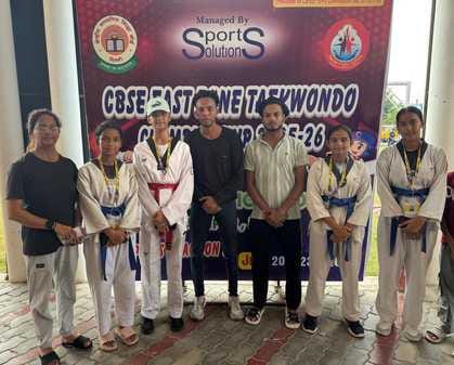 Gola's Omkar won gold in Taekwondo