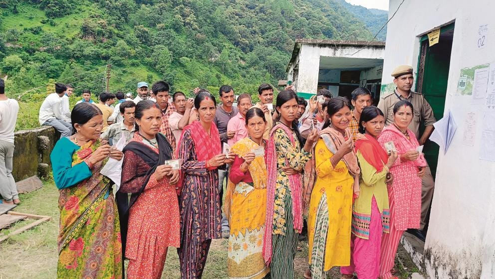 64 percent voting took place in Pithoragarh, voters showed enthusiasm