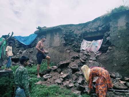 Poni, Reasi, Heavy Rain, Landslide, Peoples Effected
