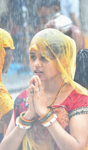 The highest rainfall in 16 years was 254.3 mm in 23 days in July