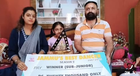 Siya Rajpoot, Winner, dance Competition, Udhampur