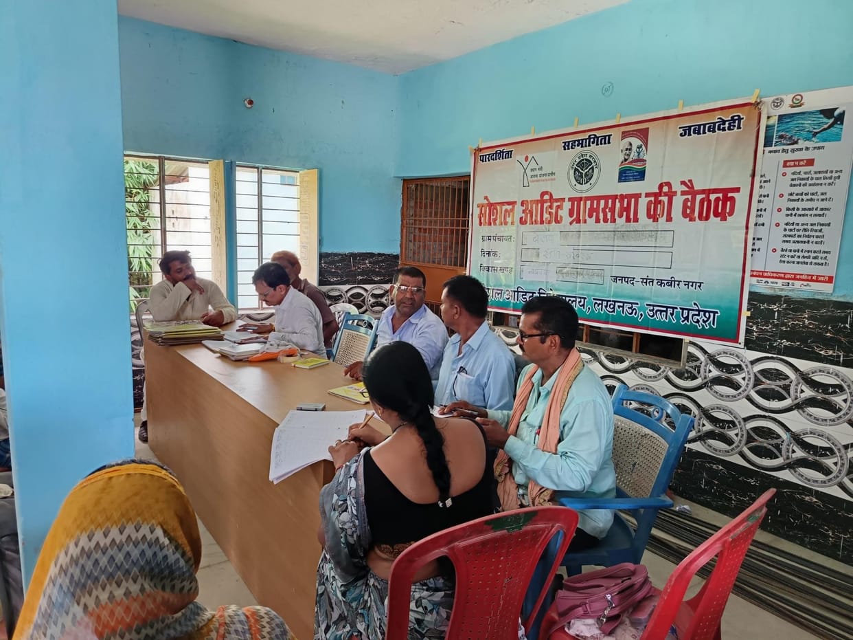 Development work was verified in an open meeting, villagers put their seal of approval