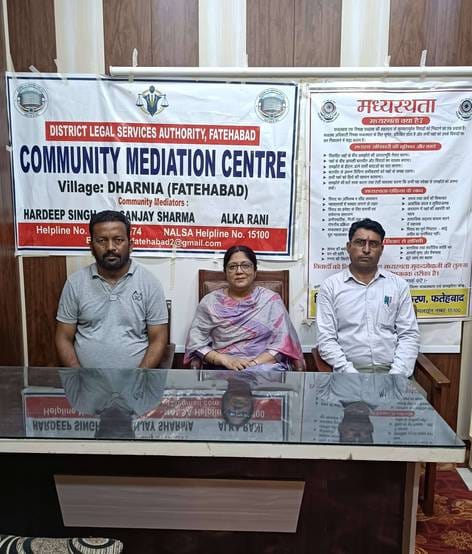 Now mutual disputes will be resolved in the villages itself, trained mediators will become the link