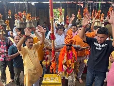 bilawar news, religious news, kanwad new, bilkeshwar mahadev temple news