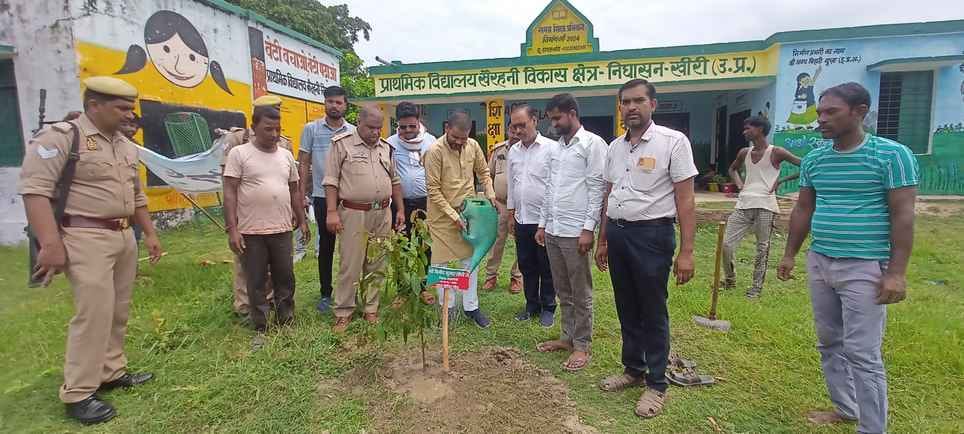 Plantation was done in Khairhani Primary School