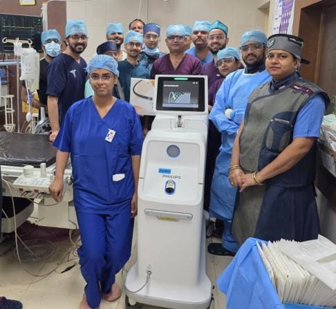 Angioplasty done for the first time with laser in Lohia Institute
