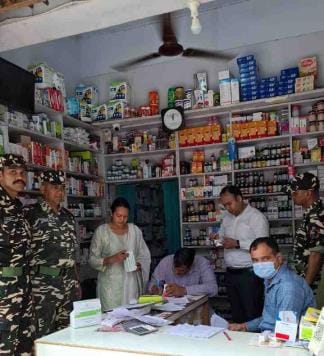Drug Control Department team checked drug shops