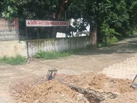 Potholes on the Tanakpur highway waiting for accidents, responsible people are careless