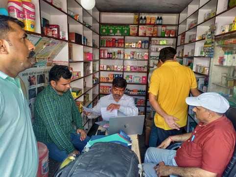 Narcotics team conducted investigation at the store in Mirapur