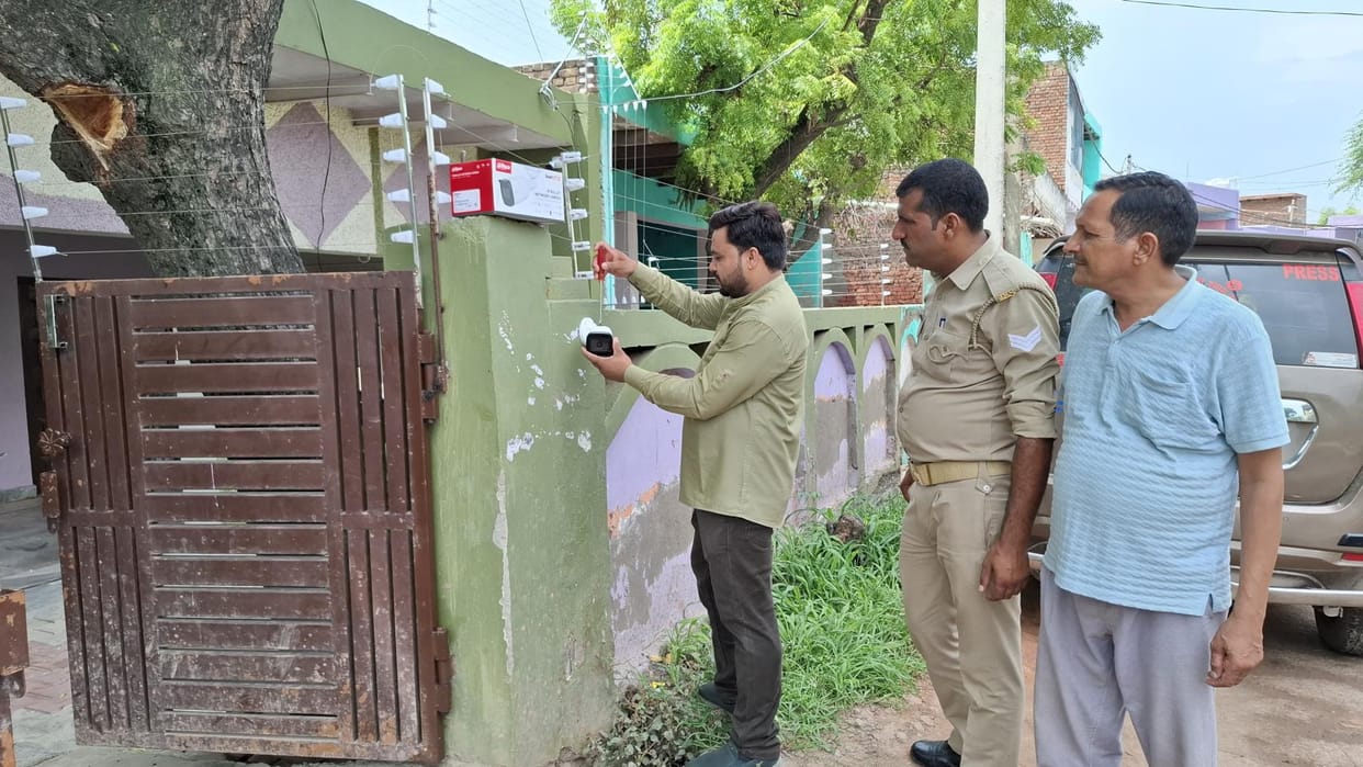 Farah police installed two CCTV cameras on Baldev Marg