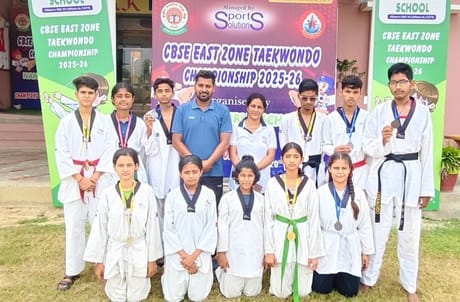 PPS students won 11 medals in zonal Taekwondo competition