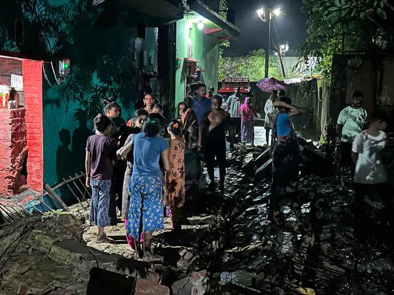 A girl and a cow died a painful death due to the collapse of a BSNL wall in Maihar