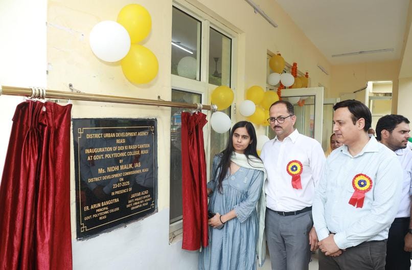 Reasi, Didi ki Rasoi, Inauguration , DC Nidhi Malik