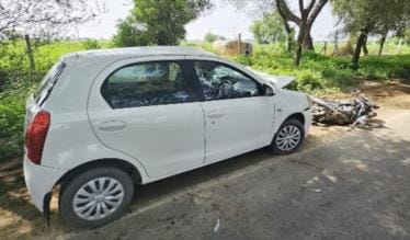 Bike rider dies in car collision