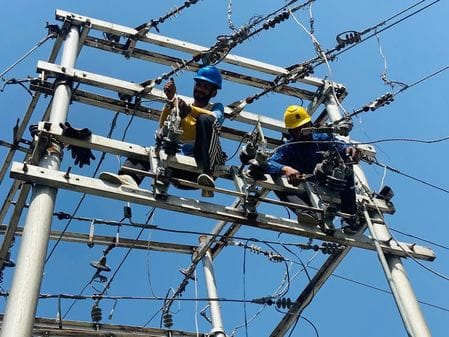 Dharampur 33 KV substation line poles fell due to landslide