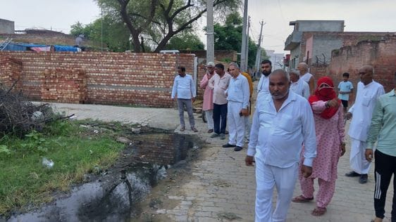 Julana Nagar Palika Chairman visited Ward 14
