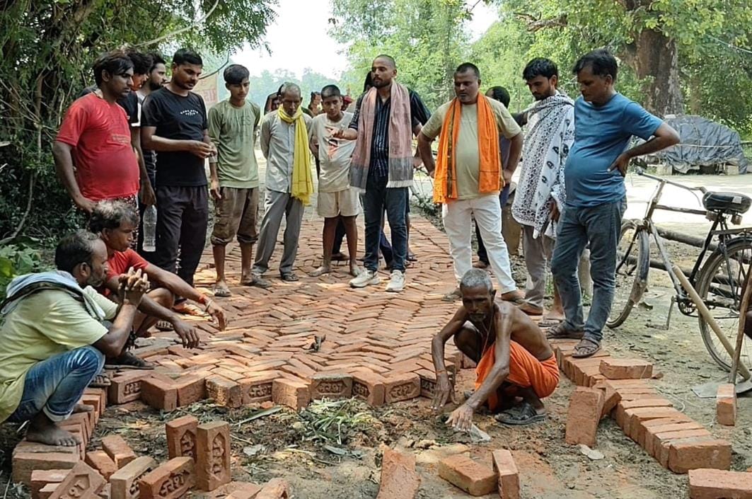 The troubled villagers started building the road themselves