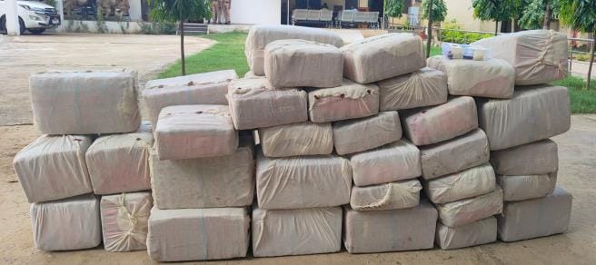 Inter-state ganja smuggling gang busted, two arrested