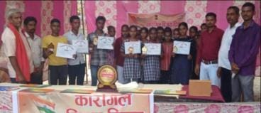 Shivam is the topper in the boys race and Vibha is the topper in the girls race