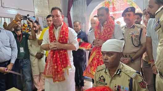 Kishtwar, Mla Sunil Sharma, Reached Mata Chandi Temple